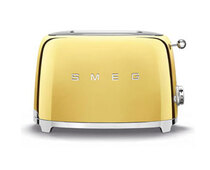 Тостер на 2 ломтика SMEG TSF01GOEU золотой