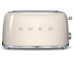 Тостер на 4 ломтика SMEG TSF02CREU кремовый