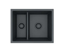 Кухонная мойка ALVEUS OMNI 50 GRANITAL DEEP BLACK-G90  550x450x198 с сифоном 1150202