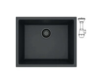 Мойка ALVEUS GRANITAL OMNI 20 DEEP BLACK-G90 BE 450x450x198 с сифоном 1148151