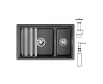 Мойка GRANULA KS-7304iU шварц 730х450 мм