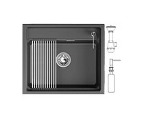 Мойка GRANULA KS-6003i шварц 600х510 мм