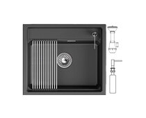 Мойка GRANULA KS-6003i чёрный 600х510 мм