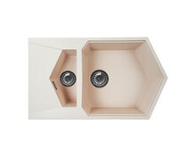 Мойка KitKraken Pond Creamy бежевый 850х500