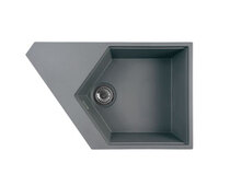 Мойка KitKraken River Graphite тёмно-серый 775х500