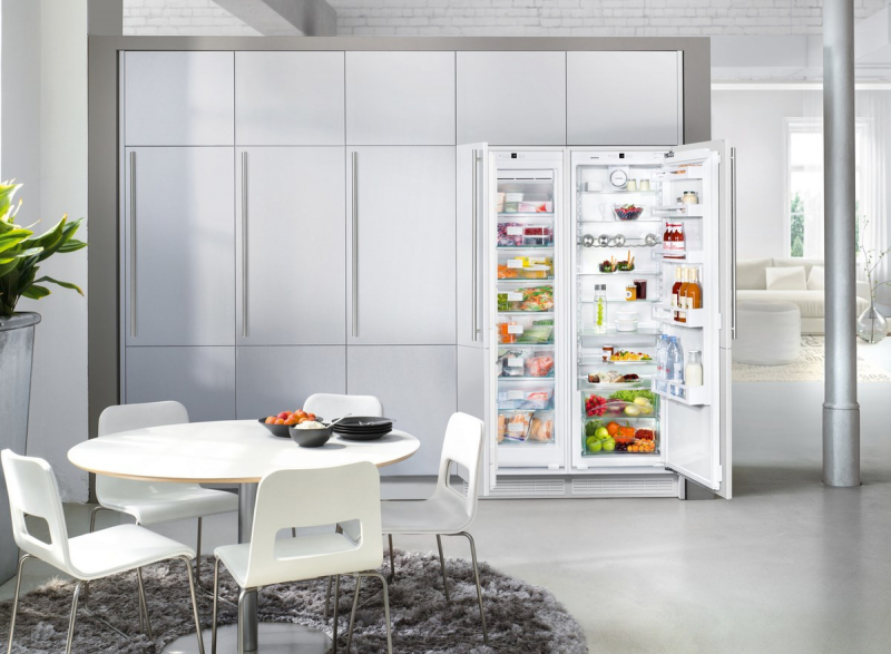В чем разница между встроенным холодильником и простым?